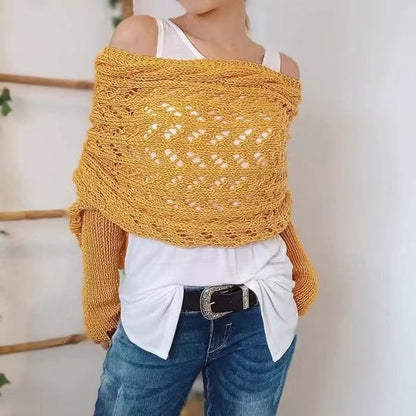 Women's Knitted Double Sleeve Scarf  (Buy 2 save 20%)