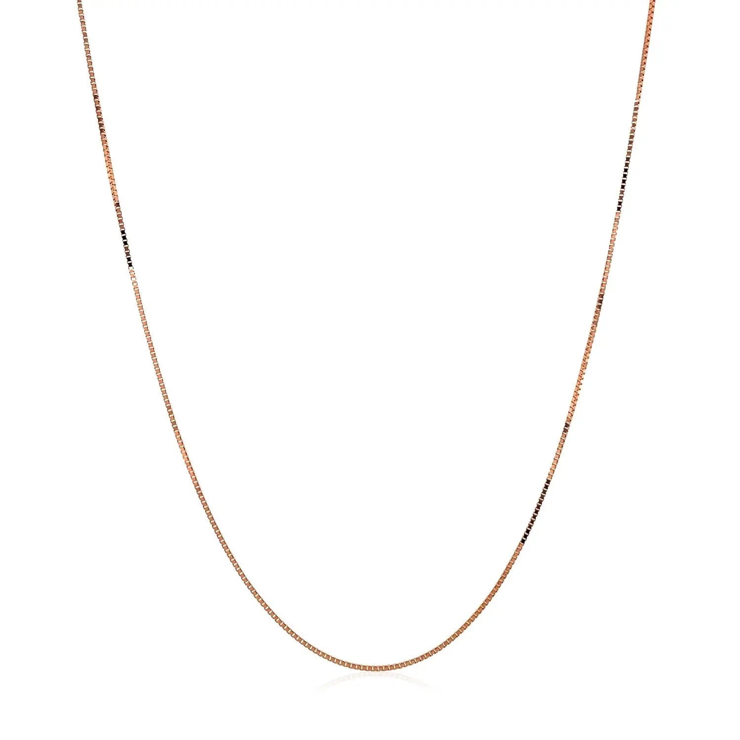 14k Rose Gold Classic Box Chain (0.45 mm)Monde Trend