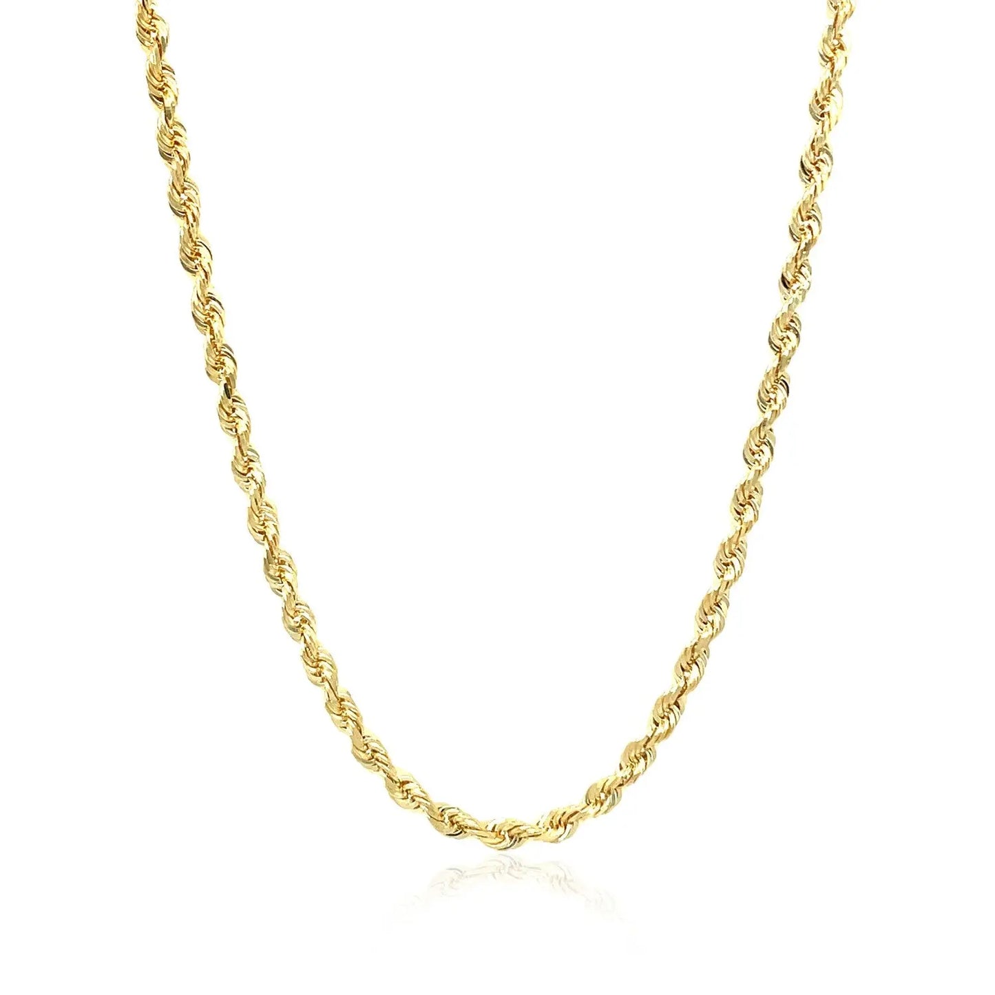 10k Yellow Gold Solid Diamond Cut Rope Chain (2.75 mm)Monde Trend