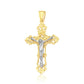 14k Two Tone Gold Cross PendantMonde Trend