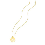 14K Yellow Gold Necklace with Compass RCJ