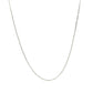 14k White Diamond Cut Cable Link Chain (0.87 mm)Monde Trend