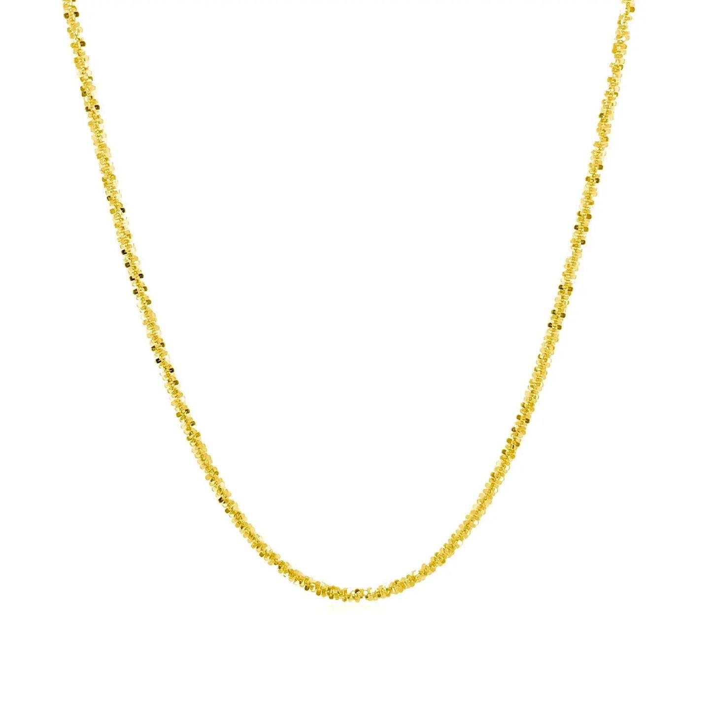 10k Yellow Gold Sparkle Chain 1.50 mm)Monde Trend