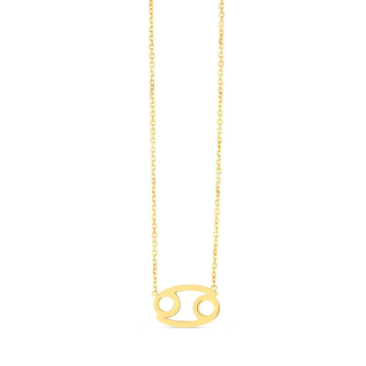 14K Yellow Gold Cancer Necklace RCJ