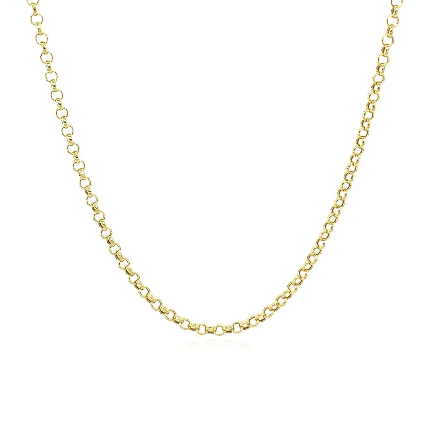 10k Yellow Gold Rolo Chain  (1.90 mm)Monde Trend