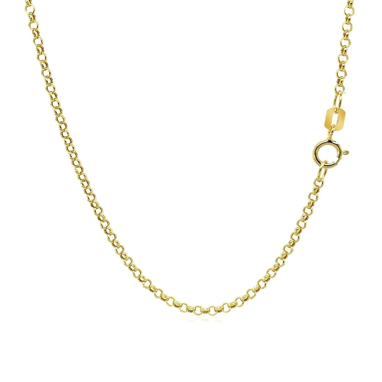 10k Yellow Gold Rolo Chain  (1.90 mm)Monde Trend