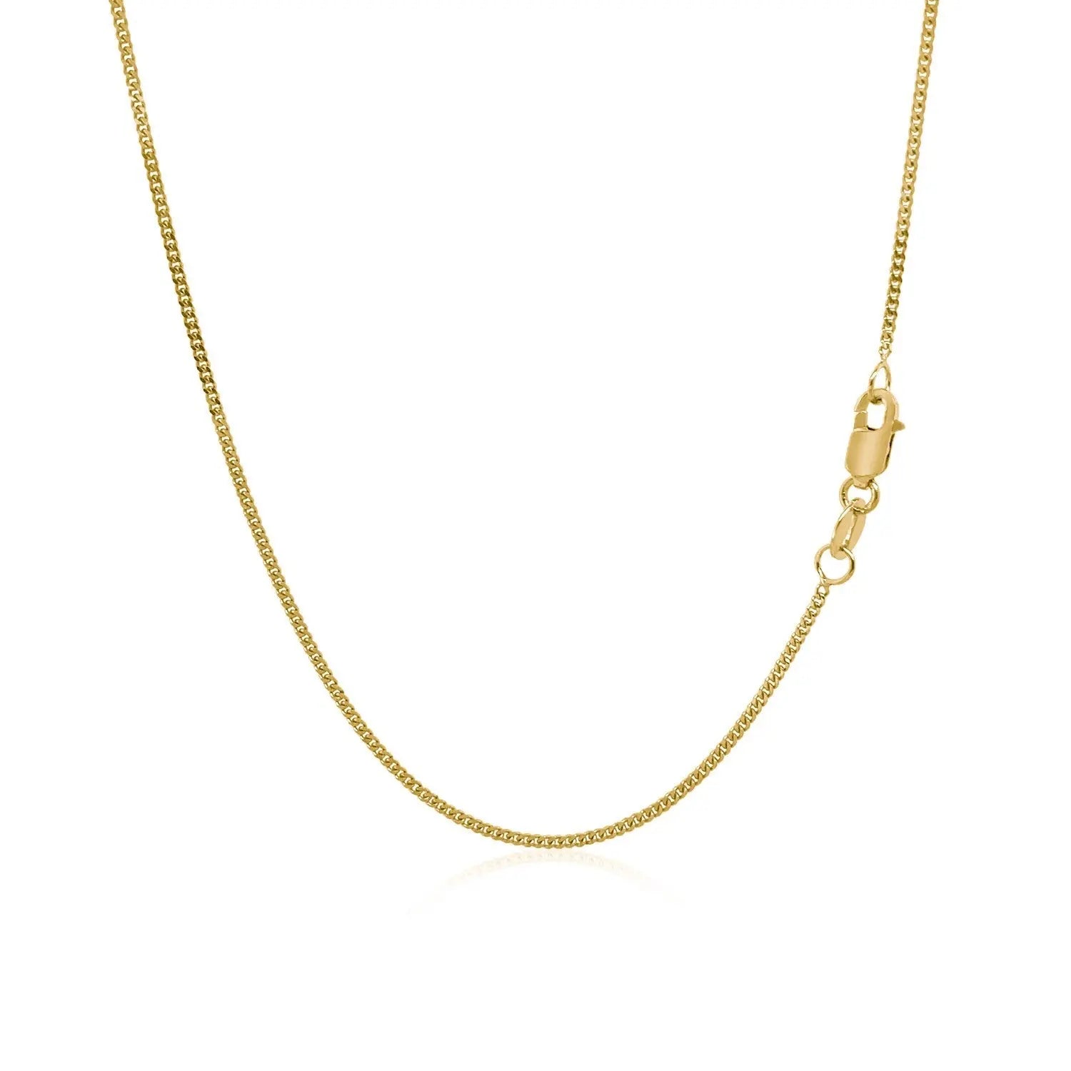 10k Yellow Gold Gourmette Chain 1.0mm (1.00 mm)Monde Trend