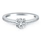 14k White Gold Classic Pave Diamond Band Engagement RingMonde Trend