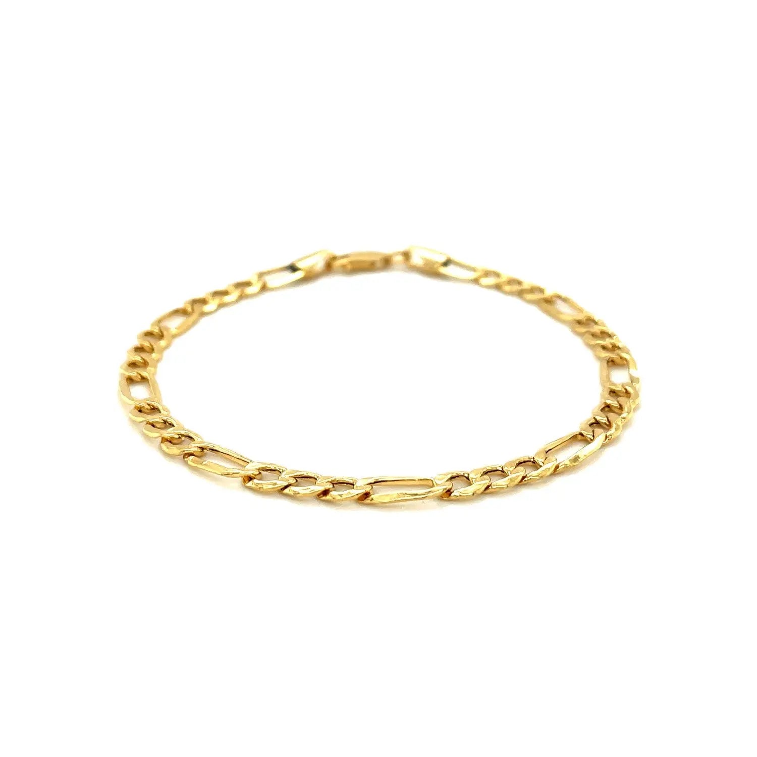 14k Yellow Gold Lite Figaro Bracelet (4.70 mm) RCJ