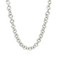 Sterling Silver Rhodium Plated Rolo Chain Necklace with a Heart Toggle Charm RCJ