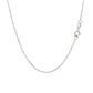 14k White Gold Diamond-Cut Bead Chain (0.90 mm)Monde Trend