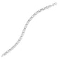 14k White Gold Heart Shape Textured Bracelet (6.35 mm)Monde Trend