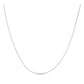 Double Extendable Diamond Cut Cable Chain in White Gold (0.87 mm) RCJ