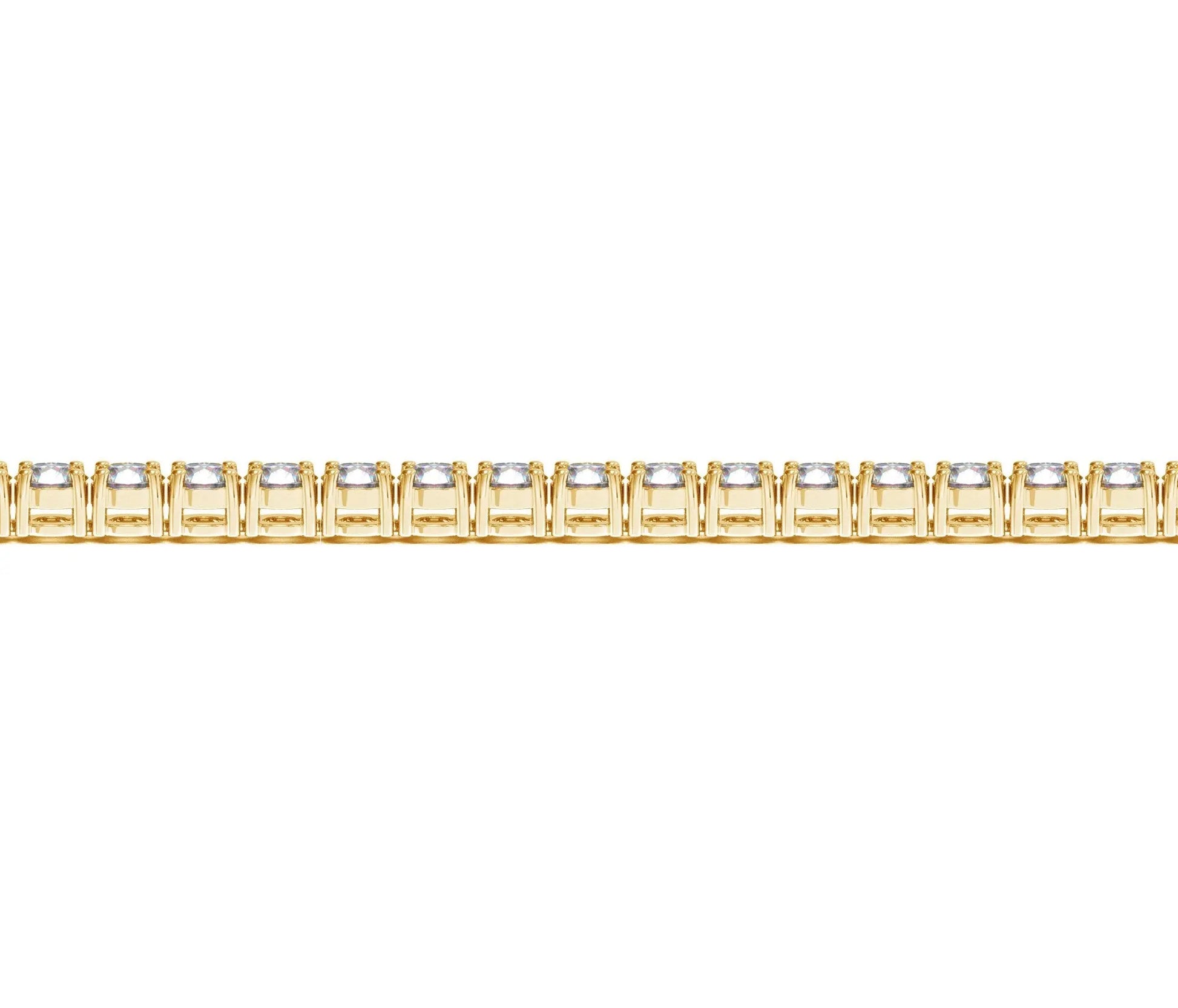 Lab Grown Round Diamond Tennis Bracelet in 14k Yellow Gold (10 cctw F/G  VS2/SI1) RCJ