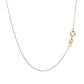 14k Pink Gold Diamond Cut Cable Link Chain (0.87 mm)Monde Trend