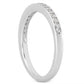 14k White Gold Micro-pave Flat Sided Diamond Wedding Ring BandMonde Trend