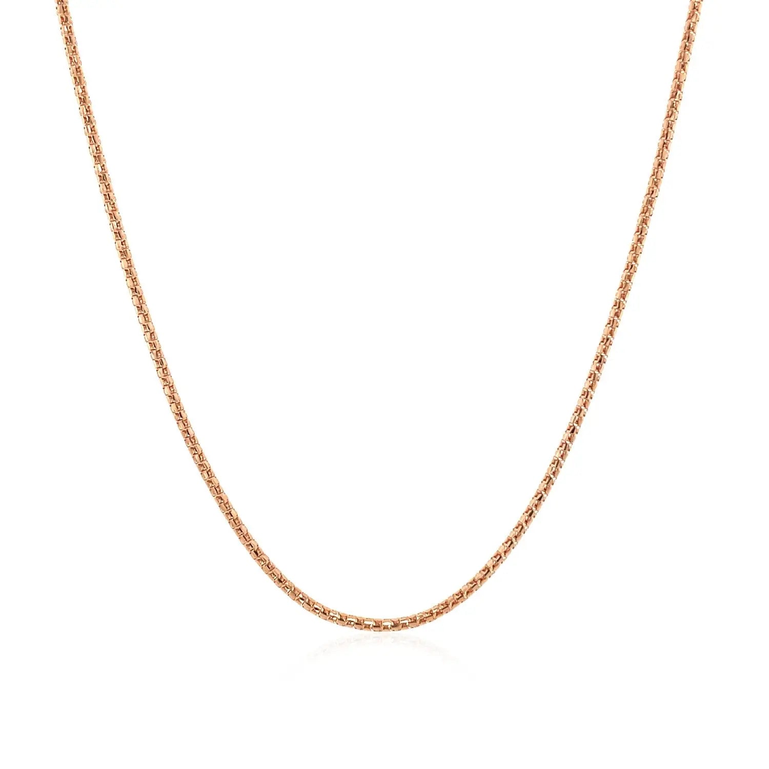 14k Rose Gold Adjustable Popcorn Chain (1.30 mm)Monde Trend