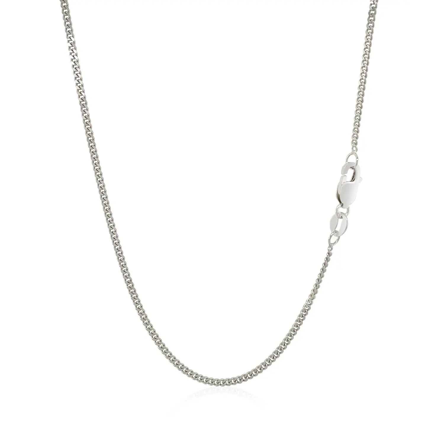 10k White Gold Gourmette Chain  (1.40 mm)Monde Trend