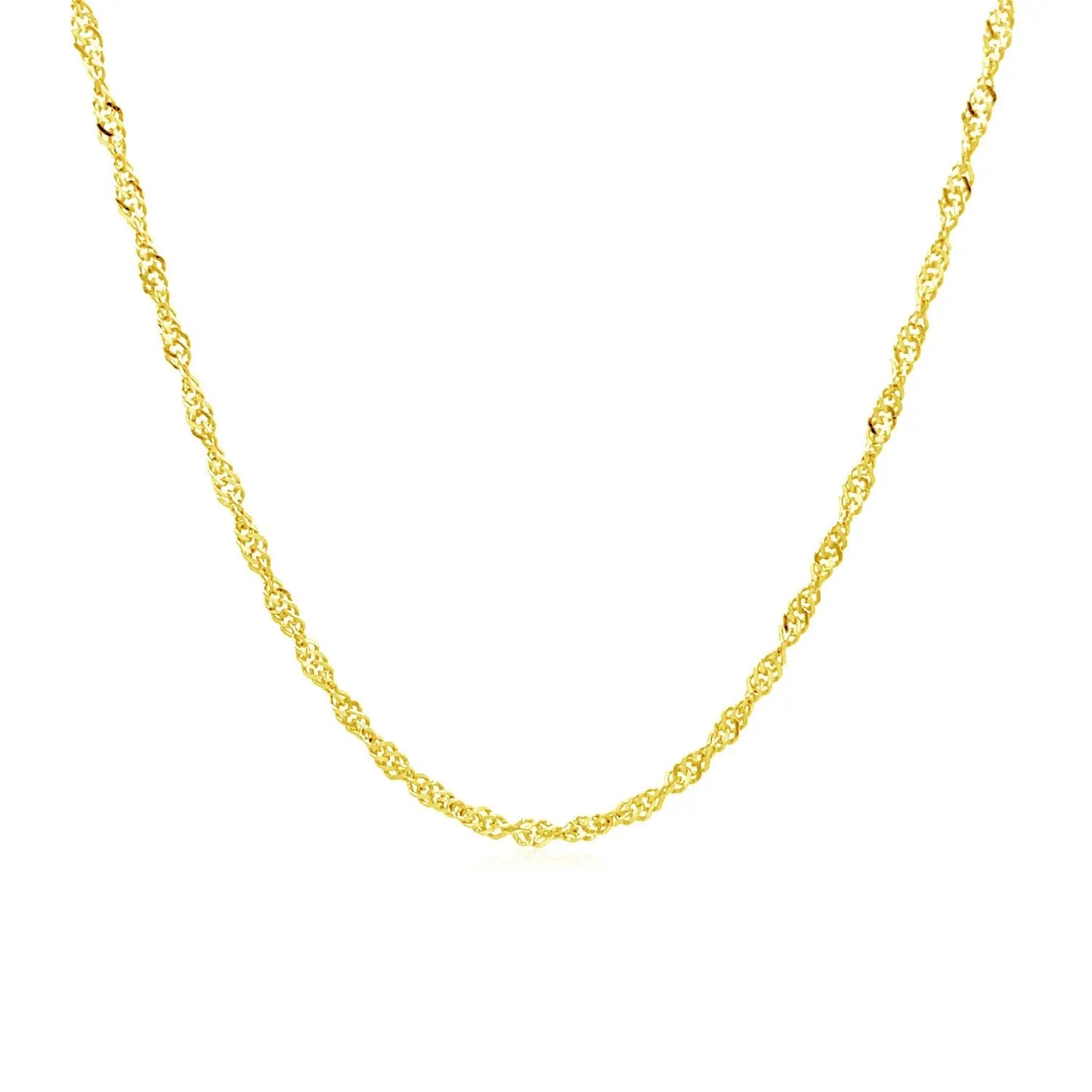 10k Yellow Gold Singapore Chain (1.50 mm)Monde Trend