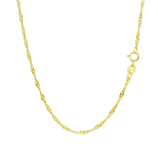 10k Yellow Gold Singapore Chain (1.50 mm)Monde Trend