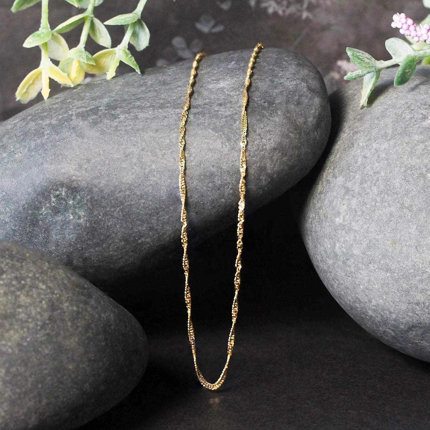 10k Yellow Gold Singapore Chain (1.50 mm)Monde Trend