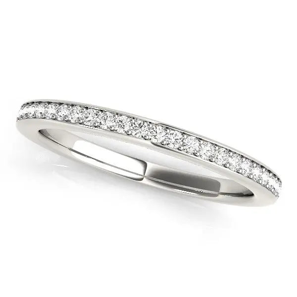 14k White Gold Simple Diamond Wedding Ring (1/4 cttw) RCJ