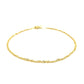 10k Yellow Gold Singapore Anklet 1.5mmMonde Trend