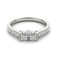 14k White Gold Round Two Stone Diamond Ring (3/4 cttw) RCJ