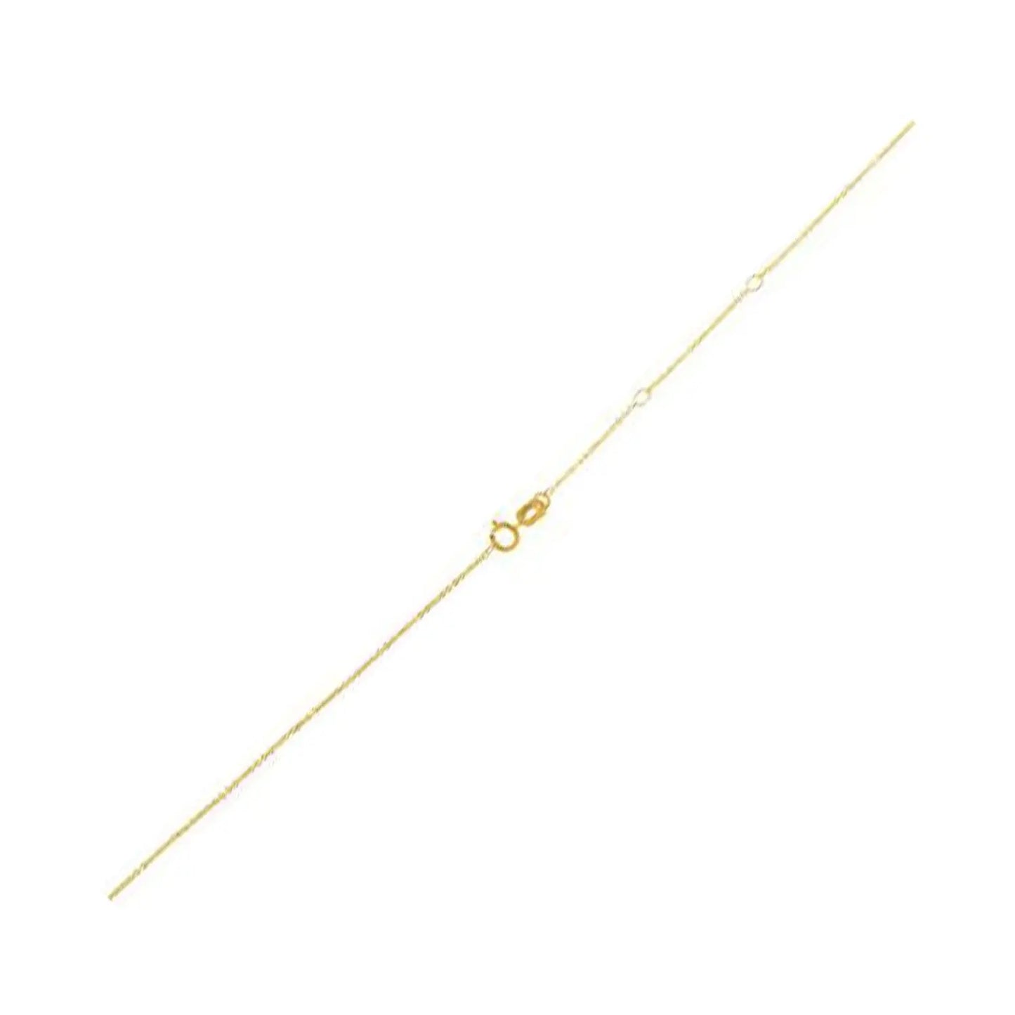 Adjustable Cable Chain in 14k Yellow Gold (0.97 mm) RCJ