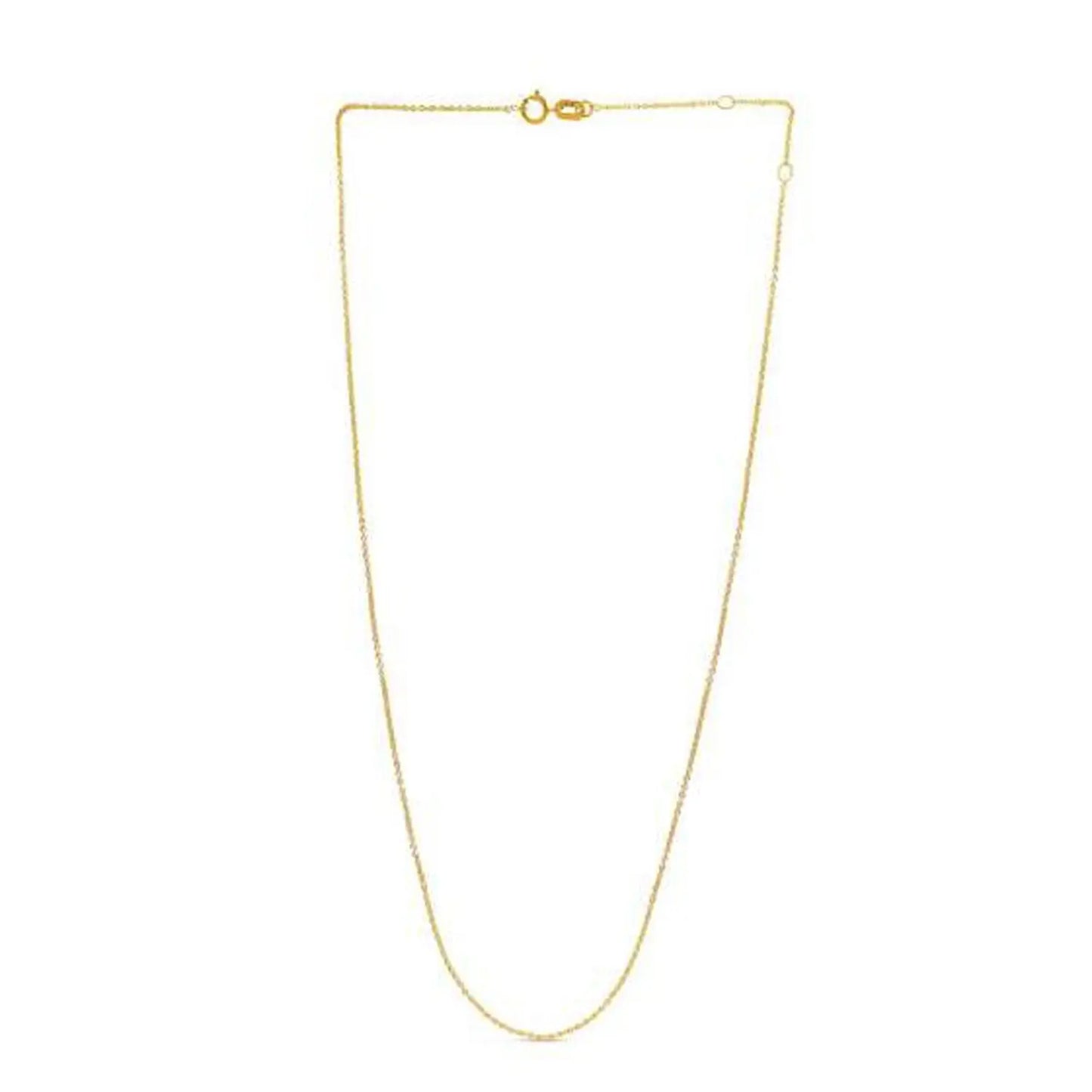 Adjustable Cable Chain in 14k Yellow Gold (0.97 mm) RCJ