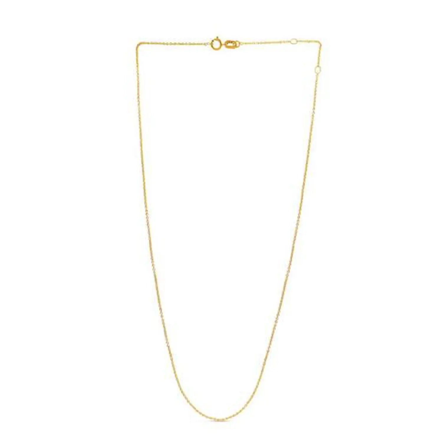 Adjustable Cable Chain in 14k Yellow Gold (0.97 mm) RCJ