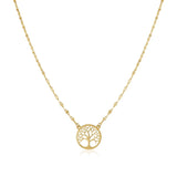 14K Yellow Gold Tree of Life Necklace RCJ