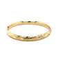 14k Yellow Gold Domed Bangle with a Weave Motif (6.00 mm) RCJ