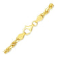 10k Yellow Gold Solid Diamond Cut Rope Chain (5.00 mm)Monde Trend