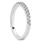 14k White Gold Shared Prong Diamond Wedding Ring Band with U Settings RCJ