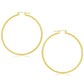 14k Yellow Gold Polished Hoop Earrings (2x55mm) RCJ