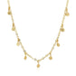 Choker Necklace with Hammered Beads in 14k Yellow Gold RCJ