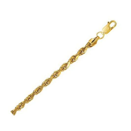 10k Yellow Gold Lite Rope Bracelet (5.00 mm)Monde Trend