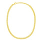 14k Yellow Gold Cuban Chain Choker Necklace RCJ