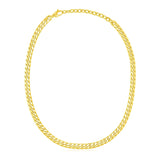 14k Yellow Gold Cuban Chain Choker Necklace RCJ