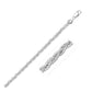 3.5mm 14k White Braided Foxtail Anklet RCJ