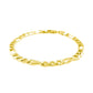 14k Yellow Gold Solid Figaro Bracelet (6.00 mm) RCJ