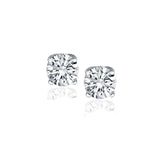 14k White Gold Diamond Four Prong Stud Earrings (1 cttw)Monde Trend