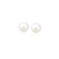 14k Yellow Gold Freshwater Cultured White Pearl Stud Earrings (6mm) RCJ