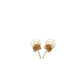 14k Yellow Gold Freshwater Cultured White Pearl Stud Earrings (6mm) RCJ