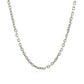 Sterling Silver Rhodium Plated Cable Chain (2.75 mm) RCJ