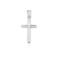 14k White Gold High Polish Cross PendantMonde Trend