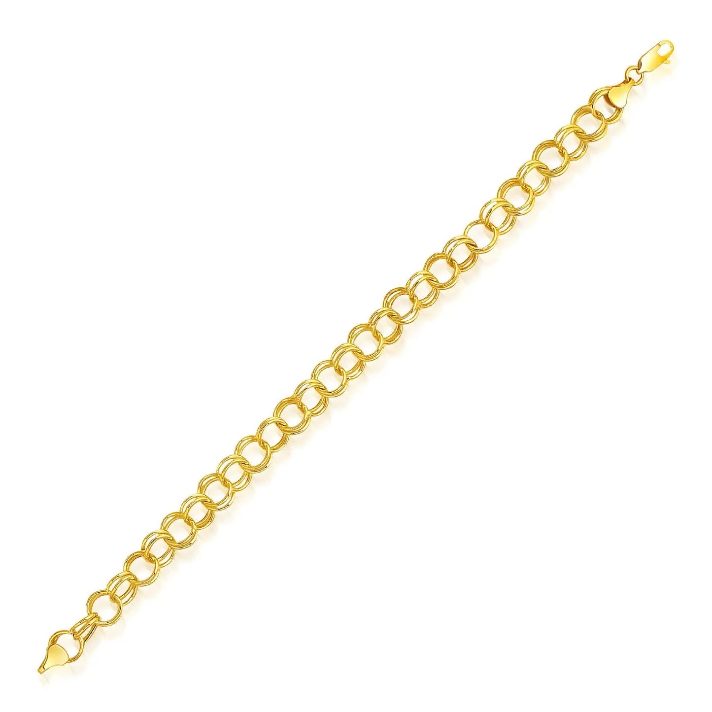 14k Yellow Gold Lite Charm Bracelet (8.00 mm) RCJ