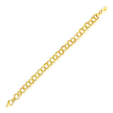 14k Yellow Gold Lite Charm Bracelet (8.00 mm) RCJ