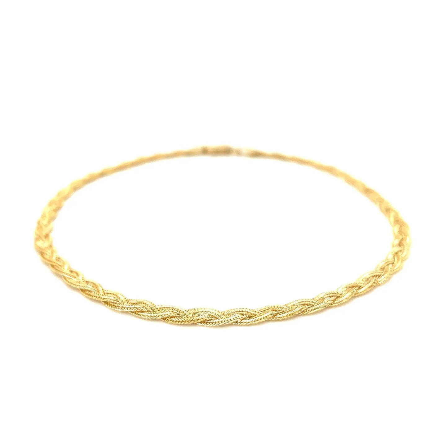 14k Yellow Gold Braided Bracelet  (3.50 mm) RCJ